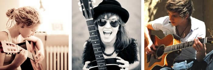 Joueurs de guitare acoustique