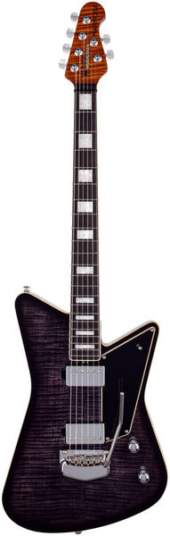 La guitare électrique Music Man Mariposa Flame Trans Black BFR | Test, Avis & Comparatif | E.G.L