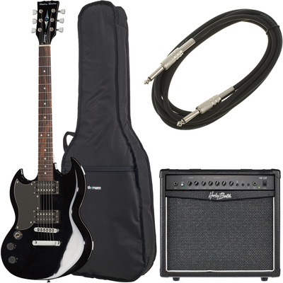 La guitare électrique Harley Benton DC-200LH BK Student Ser Bundle | Test, Avis & Comparatif | E.G.L