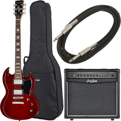 La guitare électrique Harley Benton DC-Custom Cherry Bundle | Test, Avis & Comparatif | E.G.L
