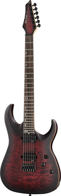 La guitare électrique Harley Benton Amarok-6 BKRD Quilted B-Stock | Test, Avis & Comparatif | E.G.L