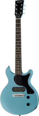 La guitare électrique Harley Benton DC-Junior FAT LTD Ferris Blue | Test, Avis & Comparatif | E.G.L