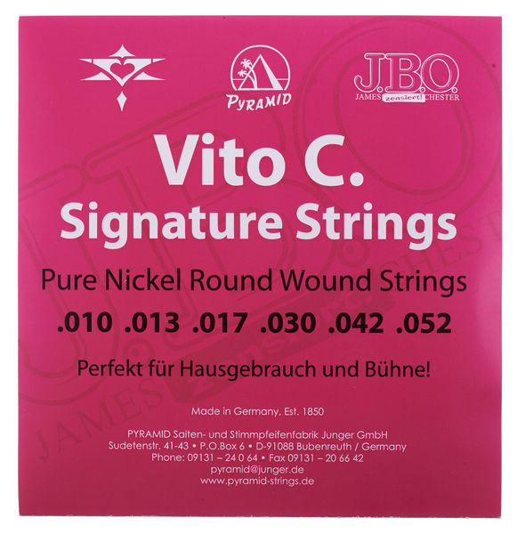 Cordes guitare Pyramid Vito C Signature Strings | Test, Avis & Comparatif