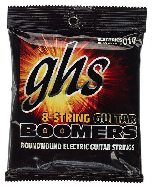 Cordes guitare GHS Boomers 8 Thin n Thick 10-80 | Test, Avis & Comparatif