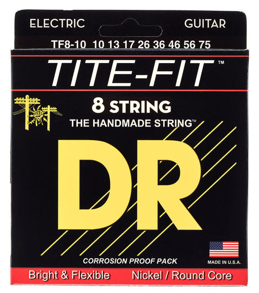 Cordes guitare DR Strings Tite TF 8-10 8-String Set | Test, Avis & Comparatif