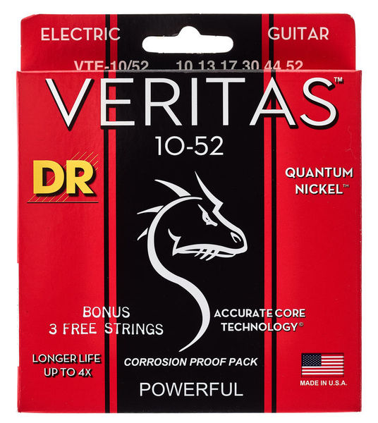 Cordes guitare DR Strings DR Veritas .010-.052 | Test, Avis & Comparatif