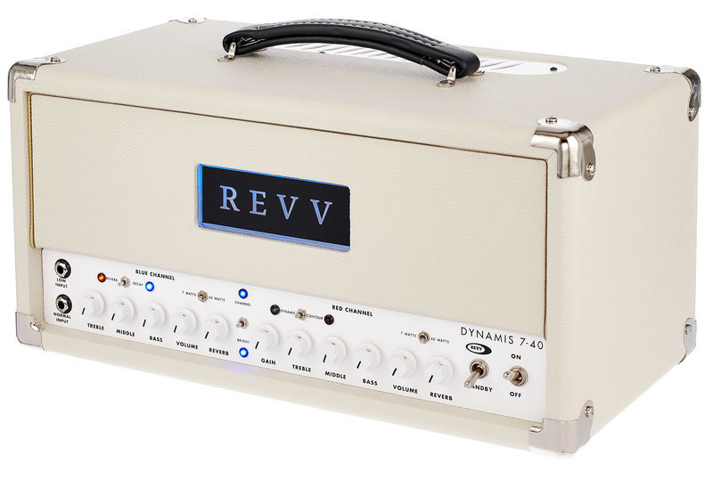 La tête d'ampli pour guitare électrique Revv Dynamis 7-40w Head IV | Test, Avis & Comparatif