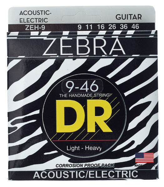Cordes guitare DR Strings DR A ZEBR ZEH-9 | Test, Avis & Comparatif