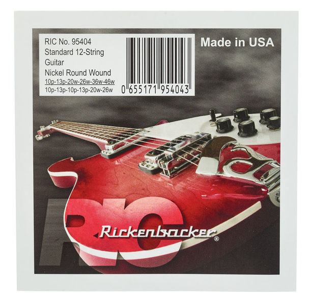 Cordes guitare Rickenbacker Strings 95404 10-46 12-String | Test, Avis & Comparatif