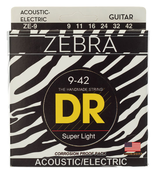 Cordes guitare DR Strings DR A ZEBR ZE-9 | Test, Avis & Comparatif