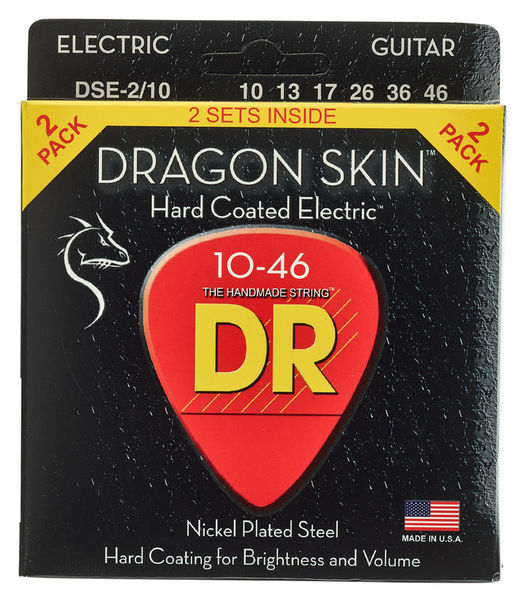 Cordes guitare DR Strings Dragon Skin DSE-10-46 2-Pack | Test, Avis & Comparatif