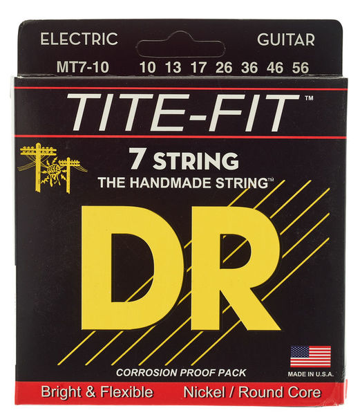 Cordes guitare DR Strings Tite Fit MT7-10 10-56 | Test, Avis & Comparatif