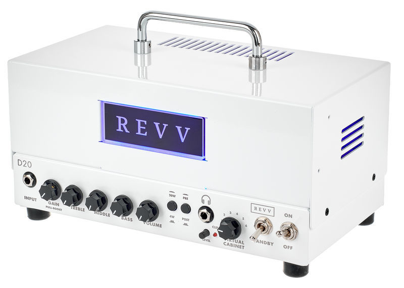 La tête d'ampli pour guitare électrique Revv D20 Amp Head WH | Test, Avis & Comparatif