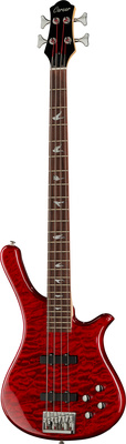 Career 4-String Bass Transparent Red