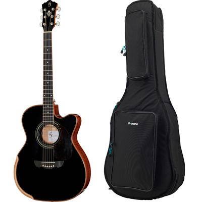 Guitare acoustique Harley Benton CLC-650SM-CE BK Solid W Bundle | Test, Avis & Comparatif