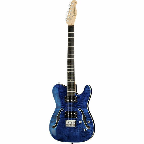 La guitare électrique Harley Benton TE-90QM HH Trans Blue : Test et Avis