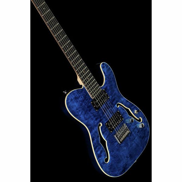 La guitare électrique Harley Benton TE-90QM HH Trans Blue : Test et Avis