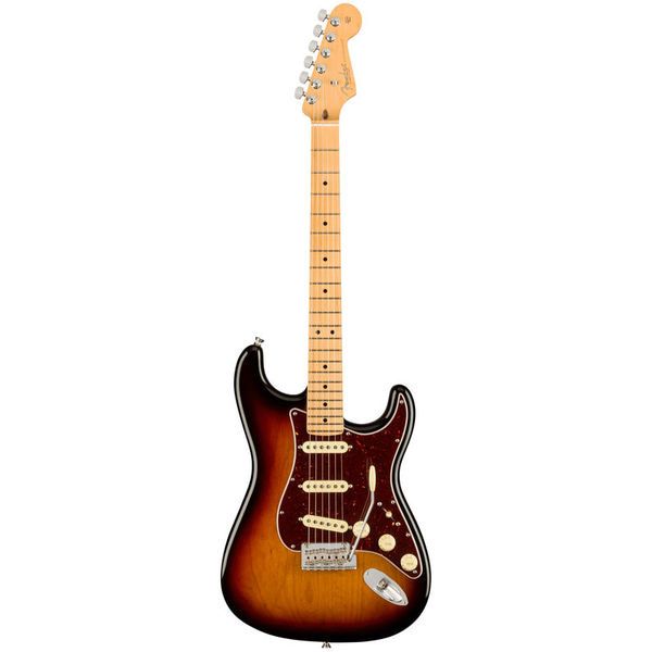 La guitare électrique Fender AM Pro II Strat MN 3TSB : Test, Avis