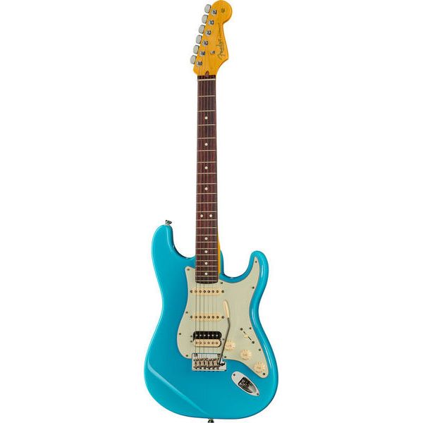 La guitare électrique Fender AM Pro II Strat HSS MBL Avis & Test