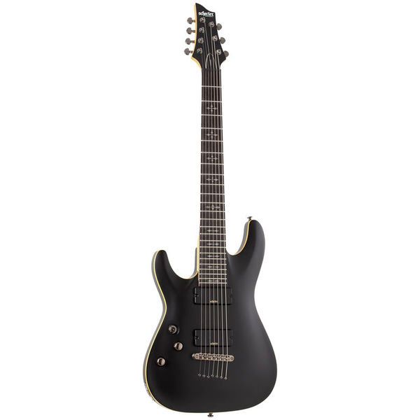 Guitare électrique Schecter Demon-7 LH SBK / Test, Avis, Comparatif