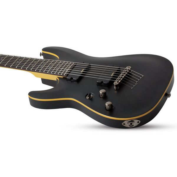 Guitare électrique Schecter Demon-7 LH SBK / Test, Avis, Comparatif