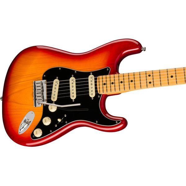 La guitare électrique Fender AM Ultra Luxe Strat MN PRB Test et Avis