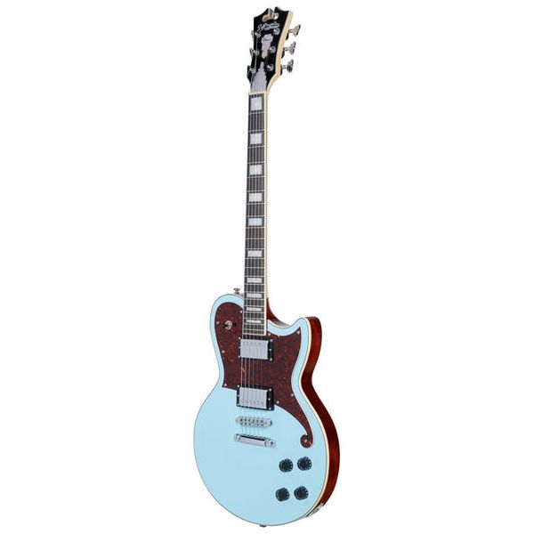 Guitare électrique DAngelico Premier Atlantic Sky Blue - Test, Avis, Comparatif