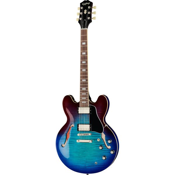 La guitare électrique Epiphone ES-335 Figured Blueberry Burst : Test, Avis et Comparatif