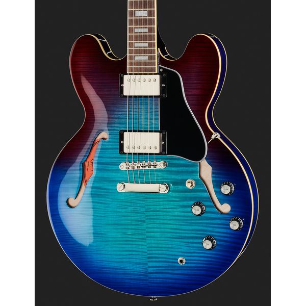 La guitare électrique Epiphone ES-335 Figured Blueberry Burst : Test, Avis et Comparatif