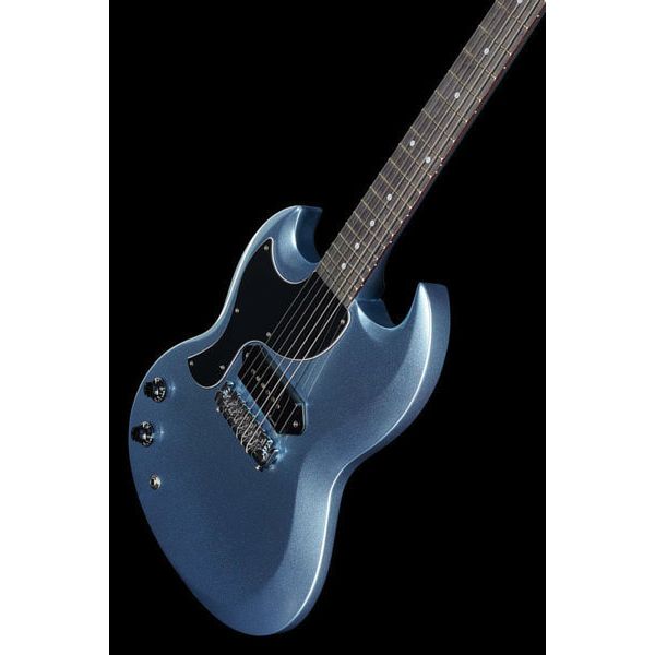 La guitare électrique Harley Benton DC-60 Junior LH Pelham Blue Avis & Test