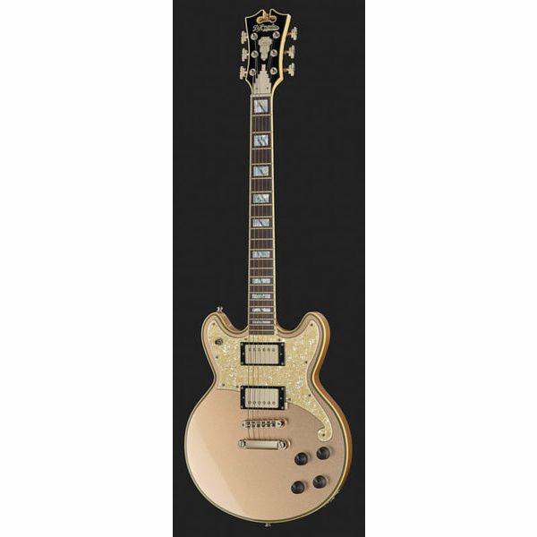 Guitare électrique DAngelico Deluxe Brighton Desert Gold Test et Avis