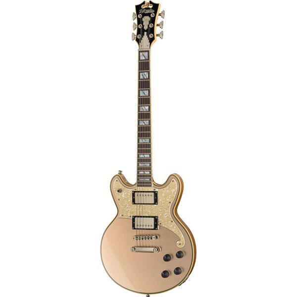 Guitare électrique DAngelico Deluxe Brighton Desert Gold Test et Avis