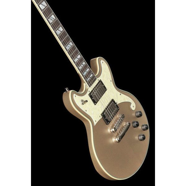 Guitare électrique DAngelico Deluxe Brighton Desert Gold Test et Avis