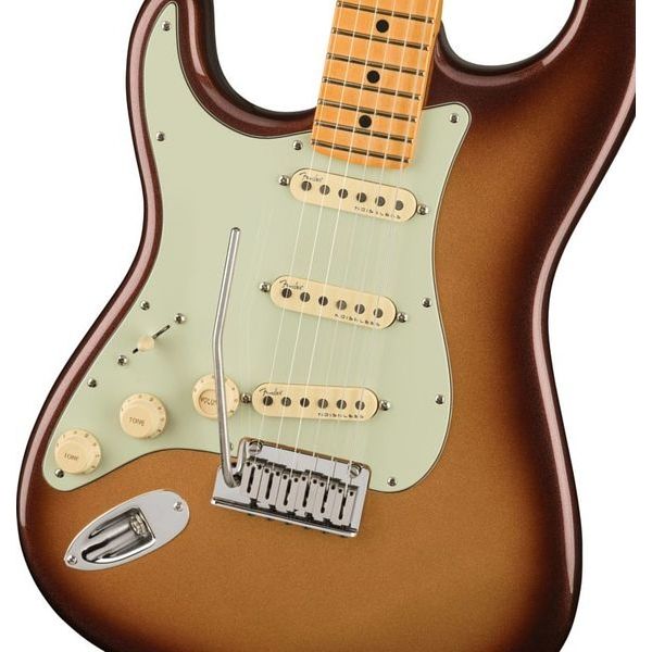 La guitare électrique Fender AM Ultra Strat MN MBST LH : Test, Avis, Comparatif