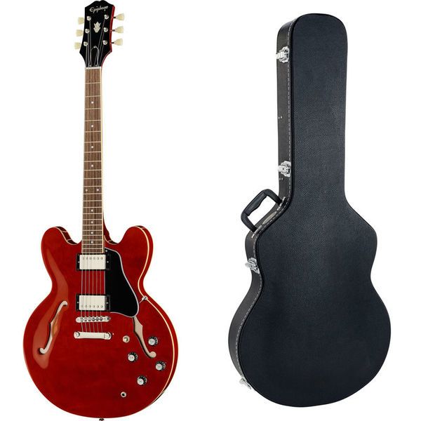 Epiphone ES-335 Cherry w/Case (Guitare électrique) Test & Avis