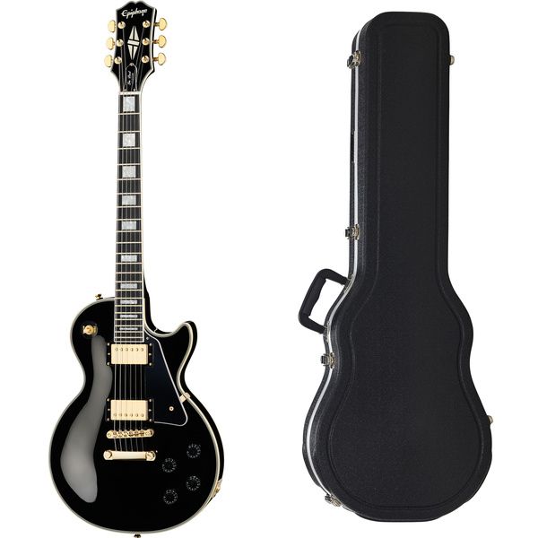 Epiphone Les Paul Custom Ebony w/Case (Guitare électrique) : Test, Avis et Comparatif