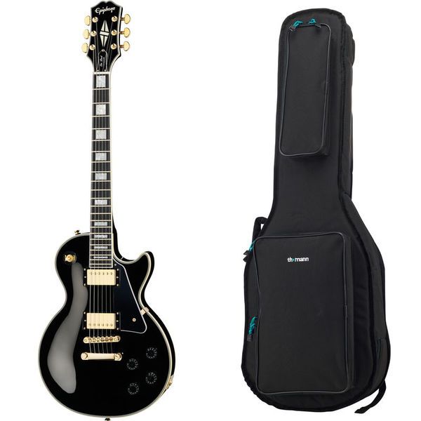 Epiphone Les Paul Custom Ebony w/Bag (Guitare électrique) Avis & Test