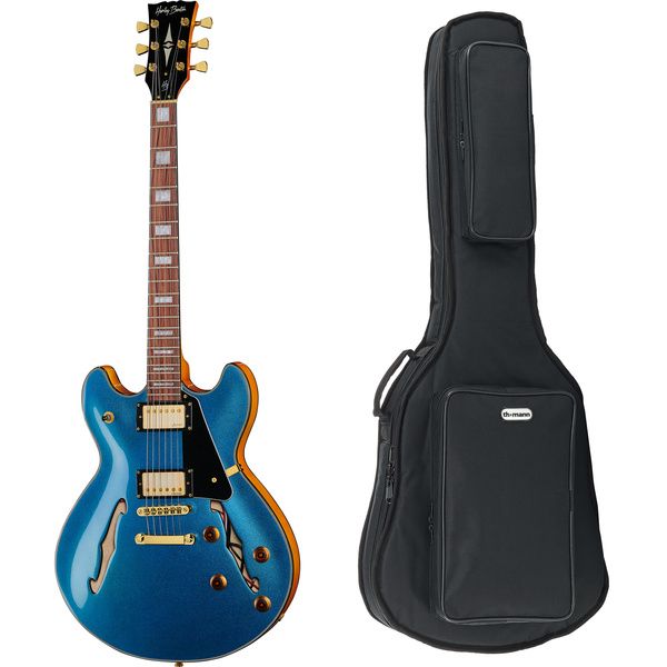 Guitare électrique Harley Benton HB-35Plus Metallic Blue w/Bag : Test, Avis & Comparatif