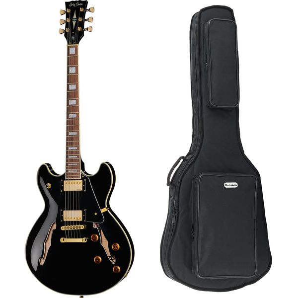 Guitare électrique Harley Benton HB-35Plus Black w/Bag / Avis et Test