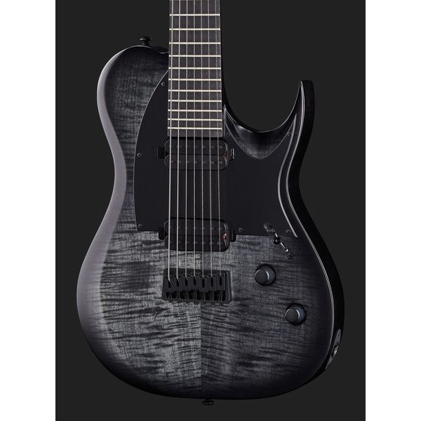 La guitare électrique Solar Guitars T2.7FBB-Flame Black Burst - Test et Avis