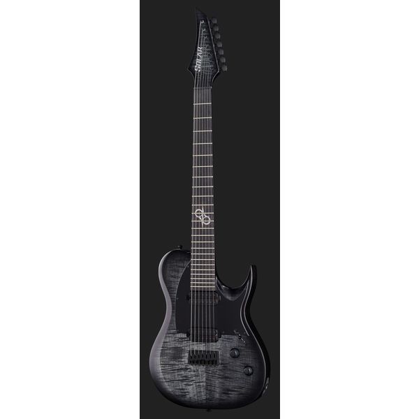 La guitare électrique Solar Guitars T2.7FBB-Flame Black Burst - Test et Avis