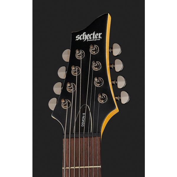 La guitare électrique Schecter Demon-8 Aged Black Satin - Avis et Test