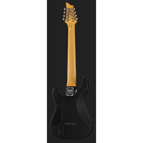 La guitare électrique Schecter Demon-8 Aged Black Satin - Avis et Test