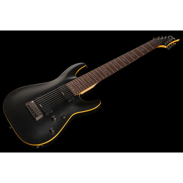 La guitare électrique Schecter Demon-8 Aged Black Satin - Avis et Test