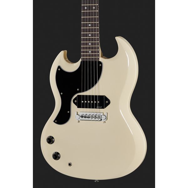 Harley Benton DC-60 Junior LH Polaris White (Guitare électrique) Avis et Test