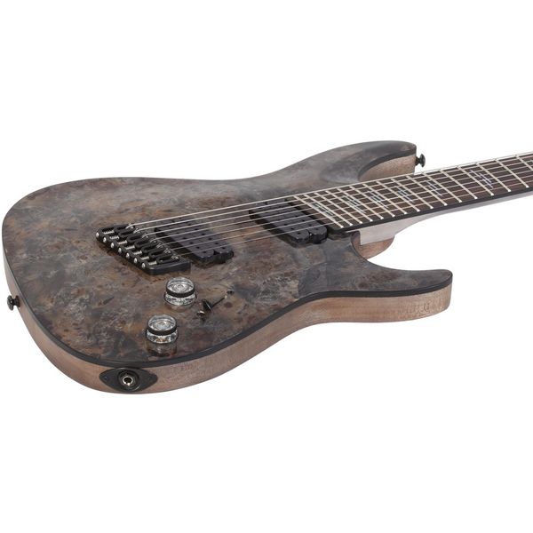 Guitare électrique Schecter Omen Elite-7 MS Charcoal / Test et Avis