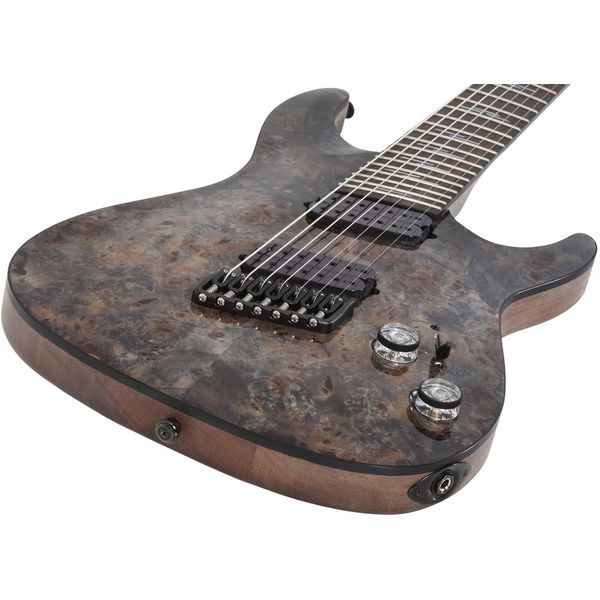 Guitare électrique Schecter Omen Elite-7 MS Charcoal / Test et Avis