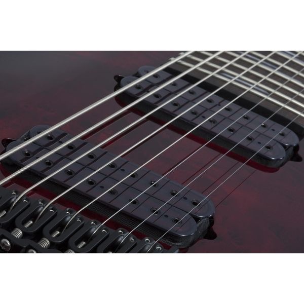 Guitare électrique Schecter Omen Elite-8 MS Black Cherry Test, Avis, Comparatif