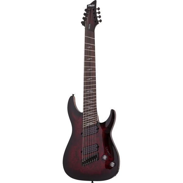 Guitare électrique Schecter Omen Elite-8 MS Black Cherry Test, Avis, Comparatif