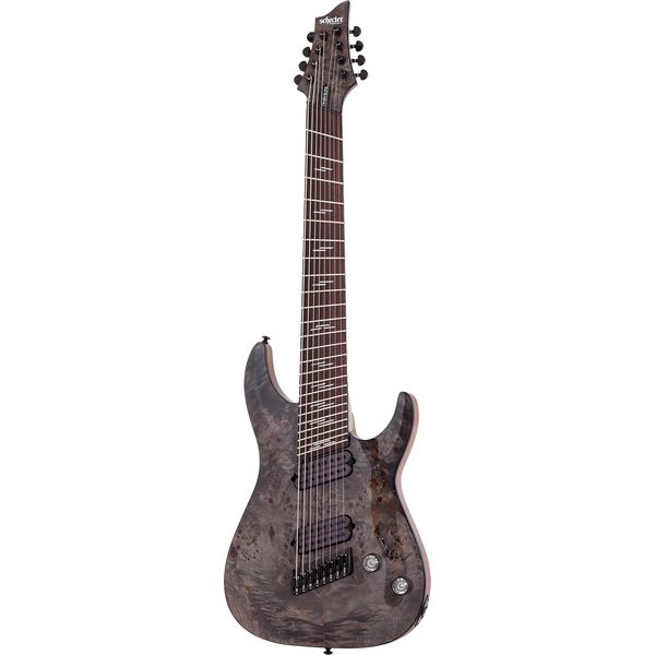 La guitare électrique Schecter Omen Elite-8 MS Charcoal / Test, Avis